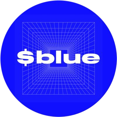 blue on base logo